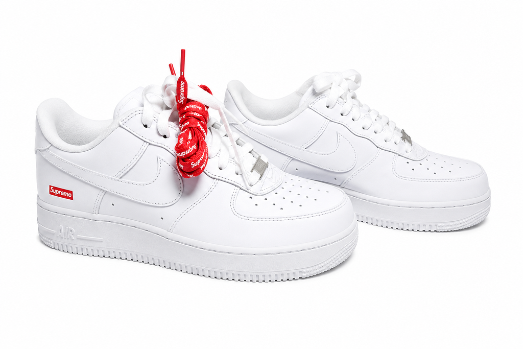 Nike Air Force 1 White x Supreme Style